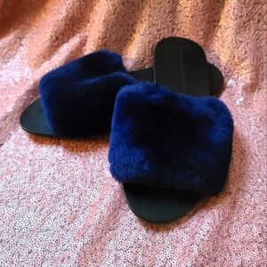 Loeffler Randall Isabel Shearling Fur Slides – Size 5
